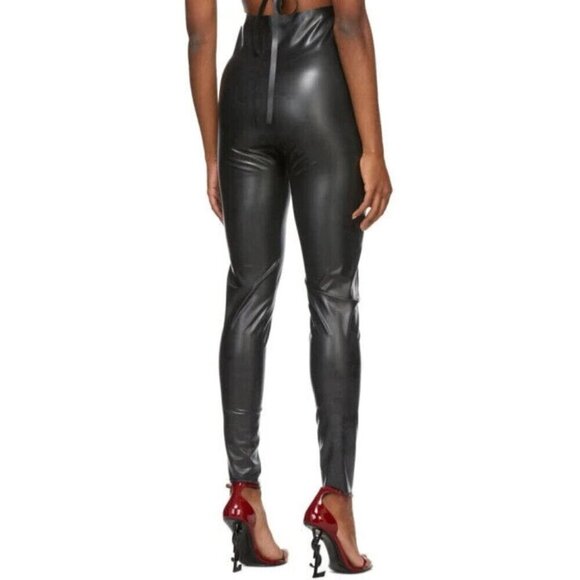 Saint Laurent Latex Leggings Size F36 US 4 Black - Picture 13 of 15